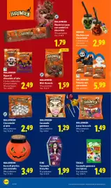 Volantino Lidl settimana 40 Pagina 20: Fini Caramelle Scary Box €1,99, Zucca di plastica con caramellette €3,49