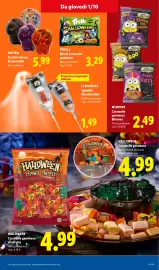Volantino Lidl settimana 40 Pagina 21: Caramelle gommose Minions €2,49, Le Monelle spiedini marshmallow €1,49