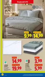 Volantino Lidl settimana 40 Pagina 26: Livarno Piumino €14,99, LIVARNO Lenzuolo con angoli €3,99