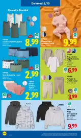 Volantino Lidl settimana 40 Pagina 40: Lupilu Body a manica lunga da neonati €6,99, Lupilu Pantaloni da neonati €3,99