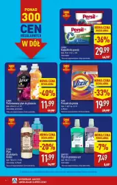ALDI gazetka tydzień 40 Strona 15: Vizir Proszek do prania €19,99, Tesori Płyn do płukania tkanin €11,99