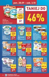 ALDI gazetka tydzień 40 Strona 18: Mlekovita Jogurt owocowy €1,99, Danio w saszetce €2,99