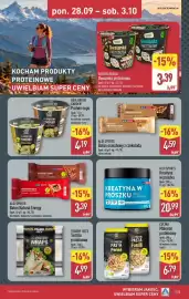 ALDI gazetka tydzień 40 Strona 23: ALDI SPORTS Baton Natural Energy €3,39, Baton orzechowy z czekoladą €4,59
