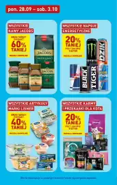 ALDI gazetka tydzień 40 Strona 28: Napoje energetyczne, Wszystkie kawy jacobs