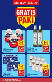 ALDI gazetka tydzień 40 Strona 34: CALIX Wkład olejowy 144 h €8,49, Kokett Papier toaletowy 3-warstwowy €11,49