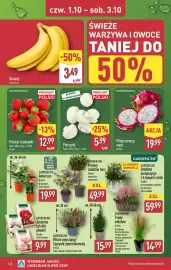 ALDI gazetka tydzień 40 Strona 44: Banany €3,49, Pitaja smoczy €19,99