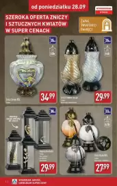 ALDI gazetka tydzień 40 Strona 2: Kapliczka duża €29,99, Znicz Flakon Tęcza €29,99