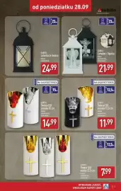 ALDI gazetka tydzień 40 Strona 3: SUBITO Latarnia ze świecą €24,99, SUBITO €7,99