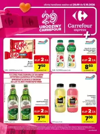 Carrefour Express gazetka tydzień 40 Strona 2: Jogurt do picia ACTIVIA DANONE €8,50, Baton KITKAT €7,50