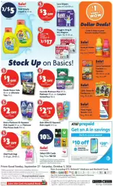 Family Dollar weekly ad week 40 Page 9: Tide Simply Liquid €5,00, Select Gift Cards