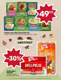 Matkroken kundeavis uke 40 Side 2: GILDE GRILLPØLSER, FJORDLAND MIDDAGSFAVORITTER €49,90