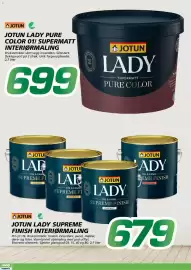 Coop Byggmix kundeavis Side 2: Jotun lady supreme finish interiørmaling €699,00