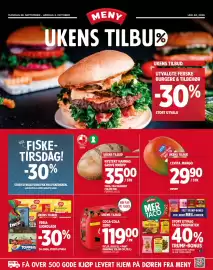 Meny kundeavis Side 1: COCA-COLA ZERO €119,00, UTVALGTE FERSKE BURGERE & TILBEHØR