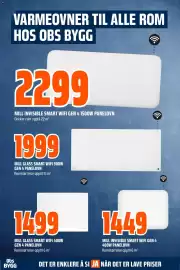 Obs Bygg kundeavis Side 13: MILL INVISIBLE SMART WIFI GEN 4 400W PANELOVN €1.449,00