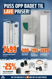 Obs Bygg kundeavis Side 14: DUXA MONA BADEROMSMØBEL €2.195,00, DUXA MONA HØYSKAP BADEROMSMØBEL €2.699,00