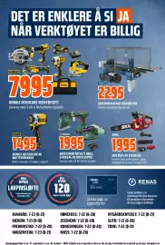 Obs Bygg kundeavis Side 16: SKIL 0534 AA KJEDESAG €1.995,00, BOSCH VERKTØYSETT DRILL, STIKKSAG OG MULTISLIPER €1.995,00