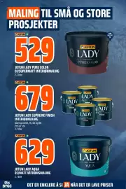 Obs Bygg kundeavis Side 2: JOTUN LADY PURE COLOR 01/SUPERMATT INTERIØRMALING €529,00