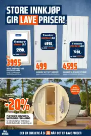Obs Bygg kundeavis Side 9: HARMONIE SLETT LETT INNERDØR €499,00, HARMONIE SILJE SMART YTTERDØR €4.595,00