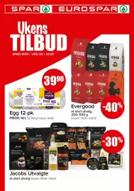 Spar kundeavis uke 40 Side 1: Jacobs Utvalgte €39,90, Egg 12-pk €39,90