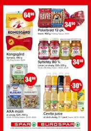 Spar kundeavis uke 40 Side 11: Syltetøy 80 % €34,90, AXA müsli €34,90