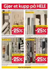 Rusta kundeavis uke 40 Side 2: Alle mønstrede tepper €179,00, Alle ensfargede tepper €199,00