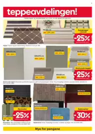 Rusta kundeavis uke 40 Side 3: Dørmatter €29,90, Tepper €186,00