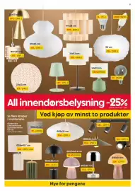 Rusta kundeavis uke 40 Side 9: All innendørsbelysning €15,00, Tavlelampe €261,00