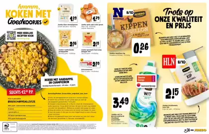 Jumbo folder week 40 Pagina 10: Jumbo fijne champignons €1,29, Jumbo vastkokende aardappelen €2,36