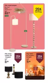 Leen Bakker folder week 40 Pagina 13: Alle tafel-en bureau-lampen €11,99, Alle lampvoeten en -kappen €8,99