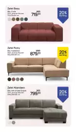 Leen Bakker folder week 40 Pagina 2: Zetel Aberdeen €799,20, Zetel Romy €879,20
