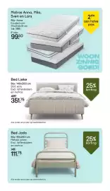 Leen Bakker folder week 40 Pagina 9: Matras Anna, Mila, Sven en Lars €99,50, Bed Lieke €351,75