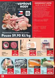 Kaufland leták týden 40 Strana 13: Jarmark kuřecí řízky €149,90, Rabbit Venkovské kuře bez drobů €99,90