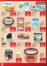 Kaufland leták týden 40 Strana 19: Cheesupers mozzarelové tyčinky €28,90, K Gold Edition Halloumi €59,90