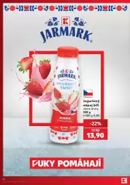 Kaufland leták týden 40 Strana 20: Jarmark jogurtový nápoj jahoda s bifidokulturou €13,90