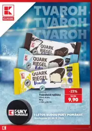 Kaufland leták týden 40 Strana 21: K Classic tvarohová tyčinka €9,90