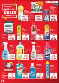 Kaufland leták týden 40 Strana 27: Sidolux čistící prostředek na skla a zrcadla €29,90, Fixinela čistič wc růžový €27,90