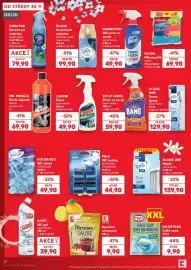 Kaufland leták týden 40 Strana 28: Larrin čistič €49,90, Mr Muscle čistič odpadů tekutý €69,90