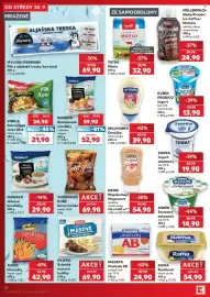 Kaufland leták týden 40 Strana 32: Vodňanské kuře kuřecí křídla sweet chilli €69,90, Pajero švédské masové kuličky €69,90