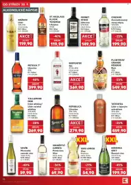 Kaufland leták týden 40 Strana 38: Tatratea likér s čajovým extraktem €459,90, Cinzano aromatizovaný vinný nápoj €199,90