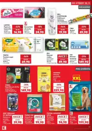 Kaufland leták týden 40 Strana 43: Tento toaletní papír €69,90, Friskies Granule pro kočky kuřecí €229,90