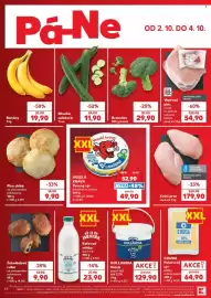 Kaufland leták týden 40 Strana 44: Okurka salátová €11,90, Veselá kráva Tavený sýr lahodná/se šunkou €49,90