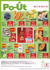 Kaufland leták týden 40 Strana 46: Croissant s liskooříškovou náplní €11,90, Valašská Kyška €10,90