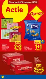 Lidl folder week 41 Pagina 10: Coca-Cola Frisdrank €21,15, Croky Paprikachips €3,58