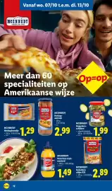 Lidl folder week 41 Pagina 12: McKennedy gebakken uitjes €2,89, McKennedy hotdog-worsten €2,99
