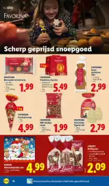 Lidl folder week 41 Pagina 16: Favorina abc-koekjes cacao €1,99, Favorina grote speculoos sint €2,99