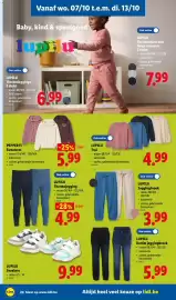 Lidl folder week 41 Pagina 24: Lupilu joggingbroek €3,99, Denim joggingbroek €5,99