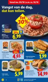 Lidl folder week 41 Pagina 8: Zalmfilet op huid XXL €14,99, Tonijn teriyaki €5,99