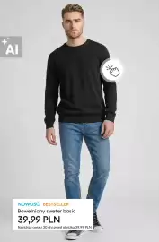 Sinsay gazetka tydzień 40 Strona 9: Bawełniany sweter basic €39,99