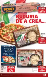 Catalog Kaufland săptămâna 40 Pagină 10: Una pinsa blat pinsa romana clasic €10,99, Rio mare filodolio €27,99