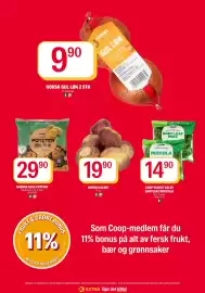 Coop Extra kundeavis uke 40 Side 8: NORSK GUL LØK 2 STK €9,90, Norske gule poteter €29,90